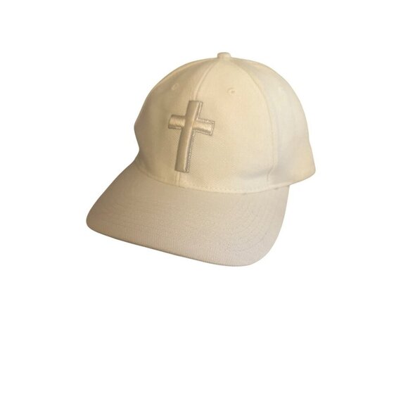 Christian Baseball Cap With Cross & Romans 5:8 Embroidery Adjustable Strap One S - Picture 1 of 5